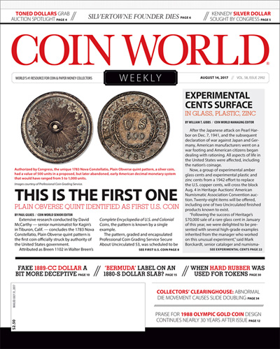 Subscribe to Coin World Weekly