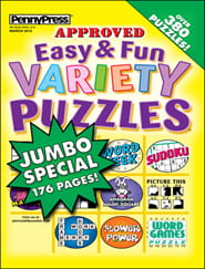 Easy & Fun Variety Puzzles Magazine