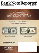 Bank Note Reporter Magazine