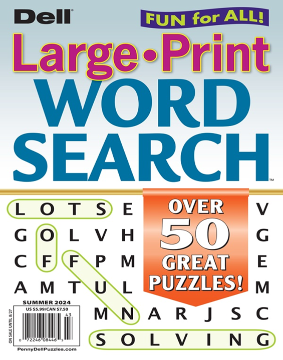 Dell Jumbo Large-Print Word Search Magazine