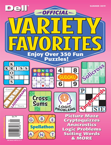 Dell Official Favorite Variety Puzzles Magazine