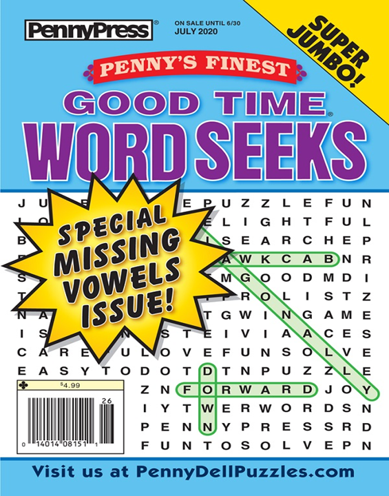 Penny's Finest Good Time Word Seeks Magazine