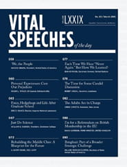 Vital Speeches of the Day Magazine